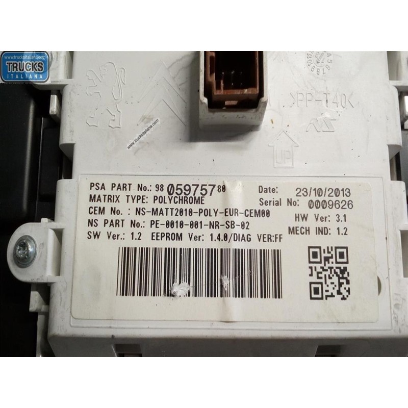 PEUGEOT QUADRO STRUMENTI PEUGEOT 508 2010>2018 usato