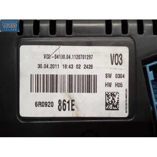 INSTRUMENT PANEL VOLKSWAGEN Polo 2009>2014 used