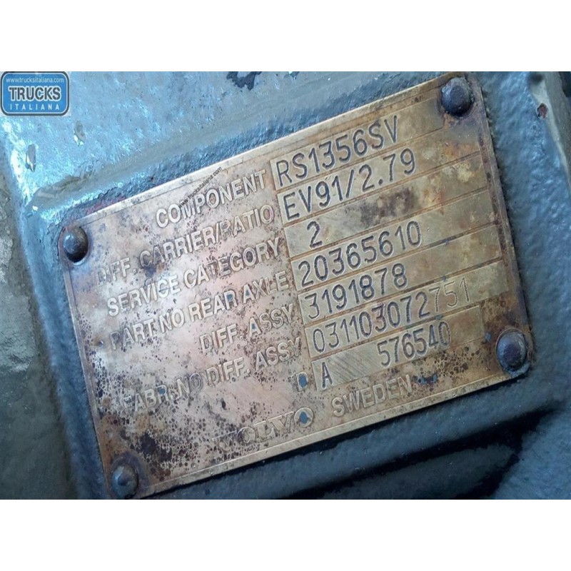 VOLVO truck GRUPPO DIFFERENZIALE POSTERIORE VOLVO truck FH12 II 2002>2008 usato