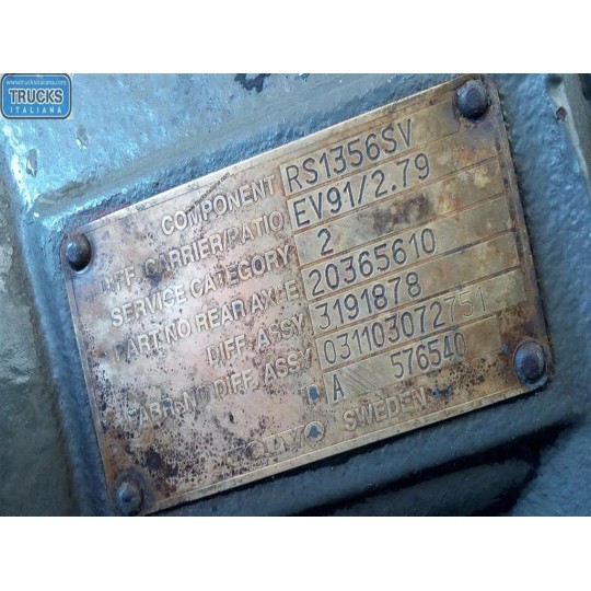 GRUPPO DIFFERENZIALE POSTERIORE VOLVO truck FH12 II 2002>2008 usato