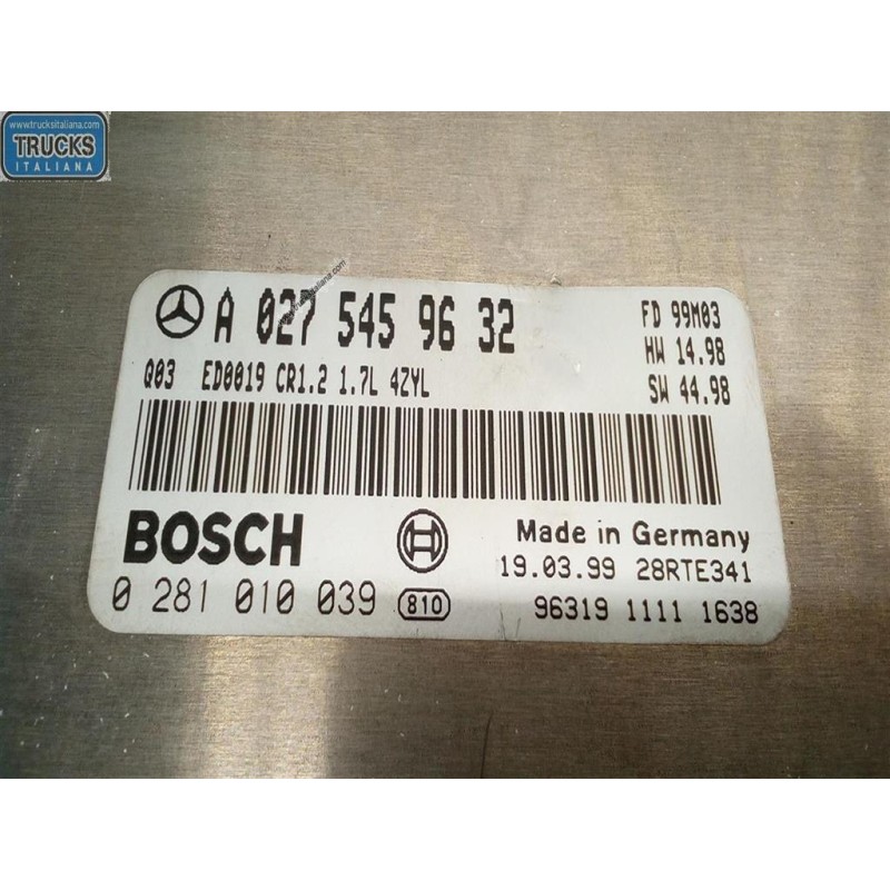 MERCEDES-BENZ ENGINE UNIT MERCEDES-BENZ Classe A (W168) 1997>2001 used