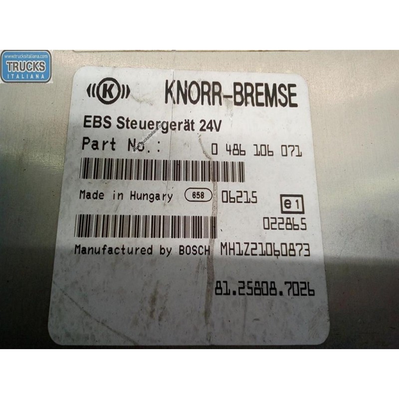 MAN EBS CONTROL UNIT  MAN TG-A 2000>2007 used