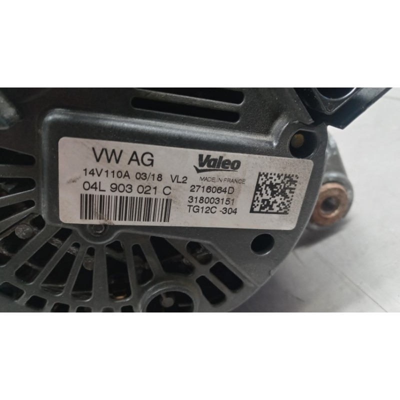 VOLKSWAGEN ALTERNATOR VOLKSWAGEN Polo 2017>2021 used