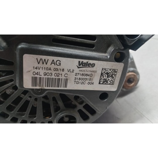 ALTERNATOR VOLKSWAGEN Polo 2017>2021 used