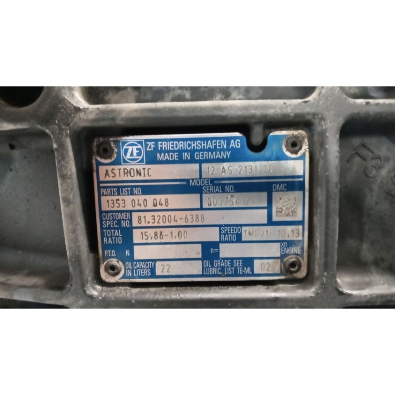 MAN GEARBOXES  MAN TGS used