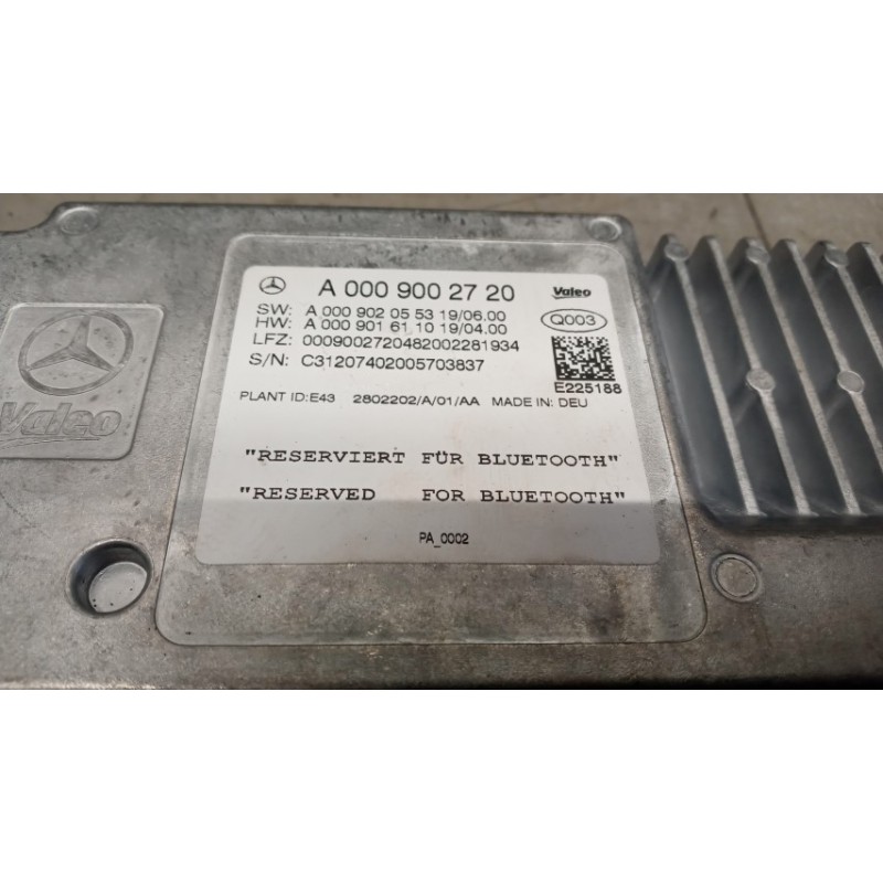 MERCEDES-BENZ VARIOUS CONTROL UNITS  MERCEDES-BENZ Classe A (W177) 2018> used