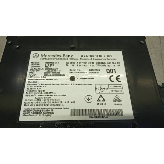 VARIOUS CONTROL UNITS  MERCEDES-BENZ Classe A (W177) 2018> used