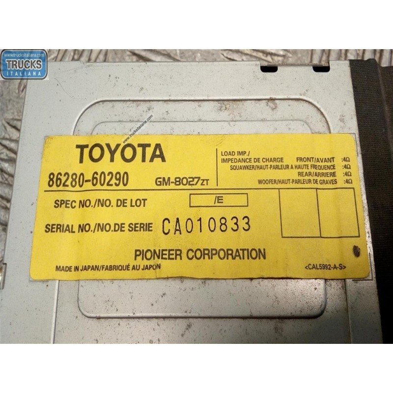 TOYOTA CENTRALINE VARIE B TOYOTA Land Cruiser 120/125 usato