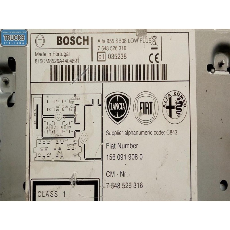 ALFA ROMEO CAR RADIO ALFA ROMEO Mito 2008>2011 used