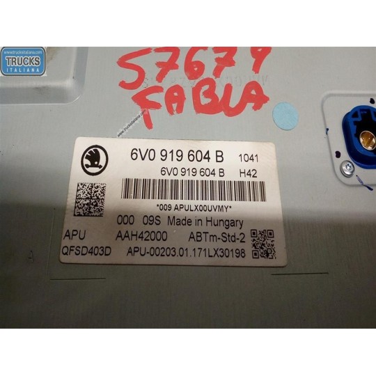 AUTORADIO SKODA Fabia 2014> (NJ) usato