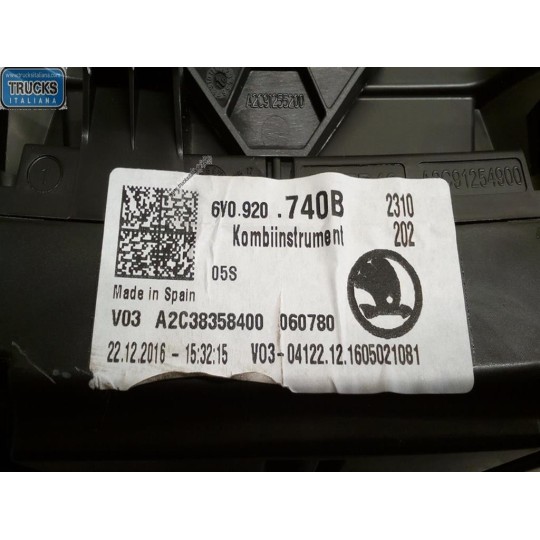 INSTRUMENT PANEL SKODA Fabia 2014> (NJ) used