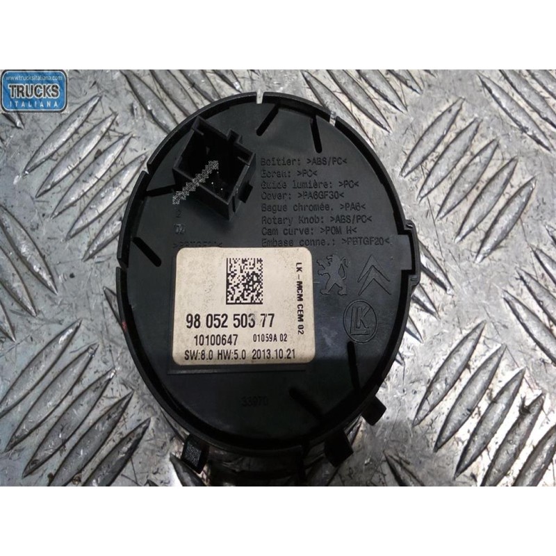 CITROEN INTERRUTTORI E PULSANTI ABITACOLO CITROEN Jumpy 2007> 2012 usato