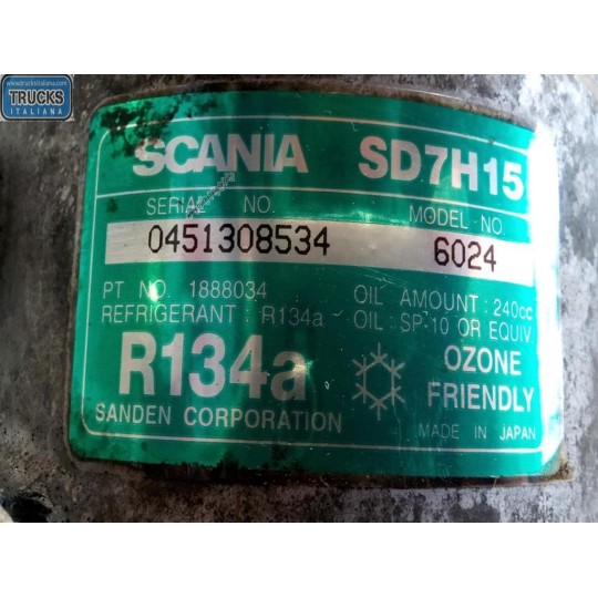 COMPRESSORE ARIA CONDIZIONATA SCANIA Serie R 2005> usato