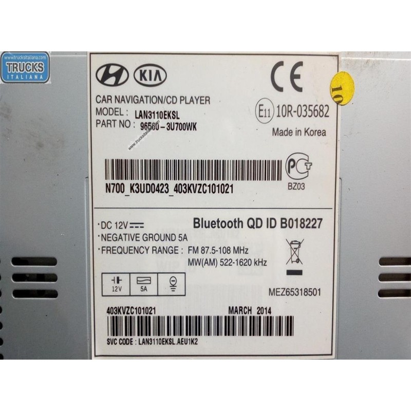 KIA NAVIGAZIONE KIA Sportage 2010>2016 usato