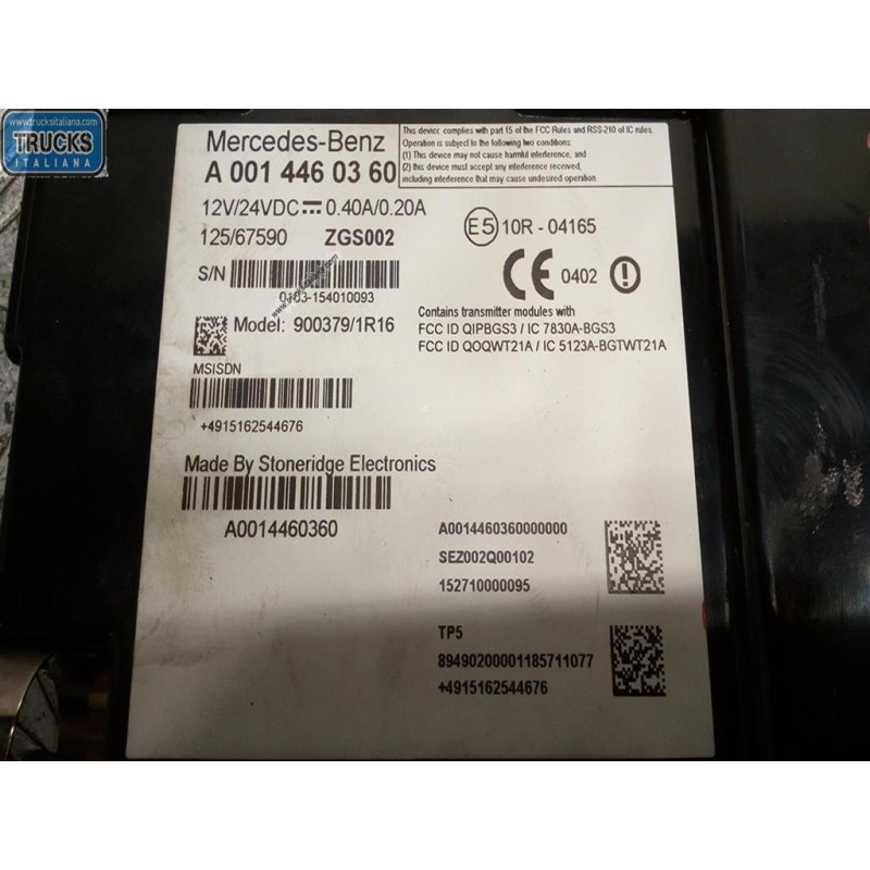 MERCEDES-BENZ truck CENTRALINE VARIE D MERCEDES-BENZ truck Actros euro 6 2014>2021 usato