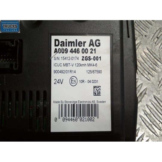 QUADRO STRUMENTI MERCEDES-BENZ truck Actros euro 6 2014>2021 usato