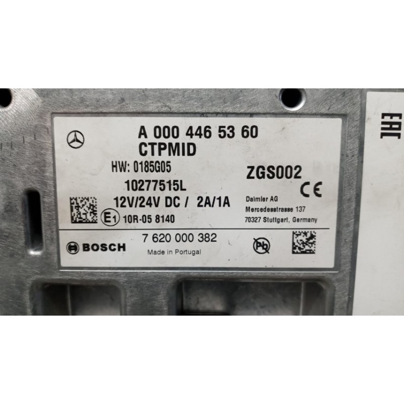 MERCEDES-BENZ truck VARIOUS CONTROL UNITS E  MERCEDES-BENZ truck Actros euro 6 2014>2021 used