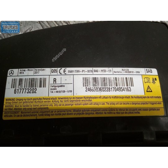 AIR BAG LATERALE DESTRO MERCEDES-BENZ Classe A (W176) 2012>2014 usato
