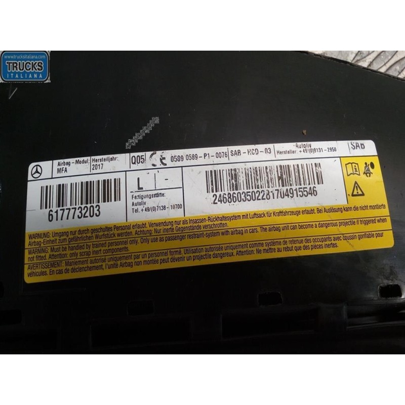 MERCEDES-BENZ AIR BAG LATERALE SINISTRO MERCEDES-BENZ Classe A (W176) 2012>2014 usato