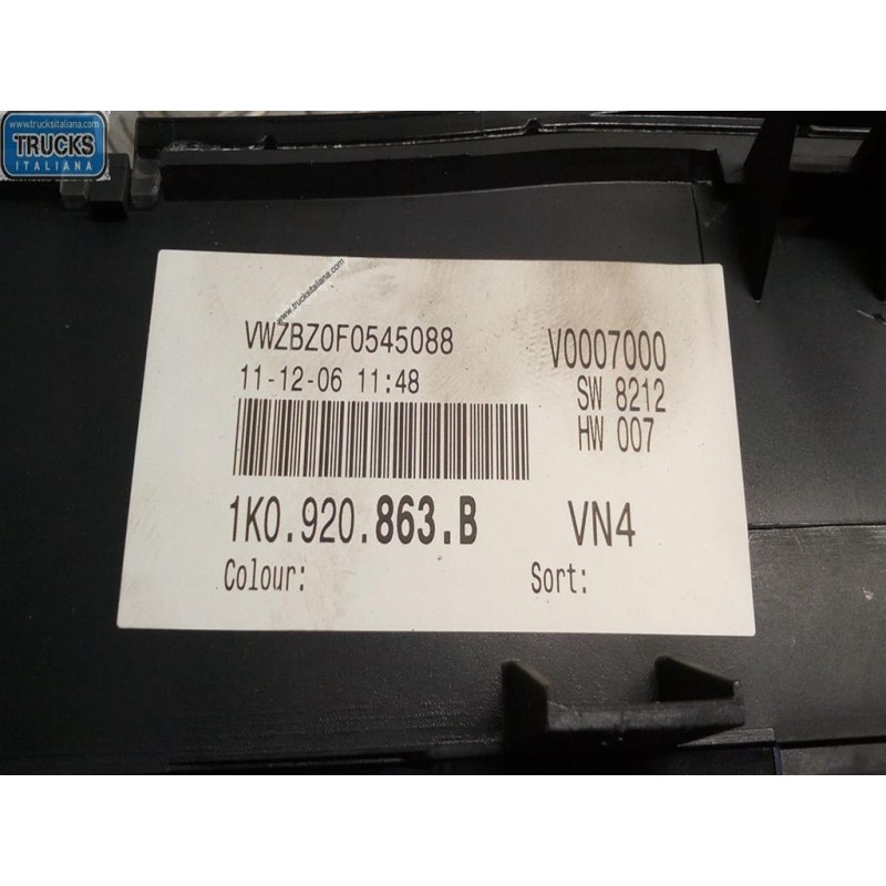 VOLKSWAGEN QUADRO STRUMENTI VOLKSWAGEN Golf Plus 2004>2008 usato