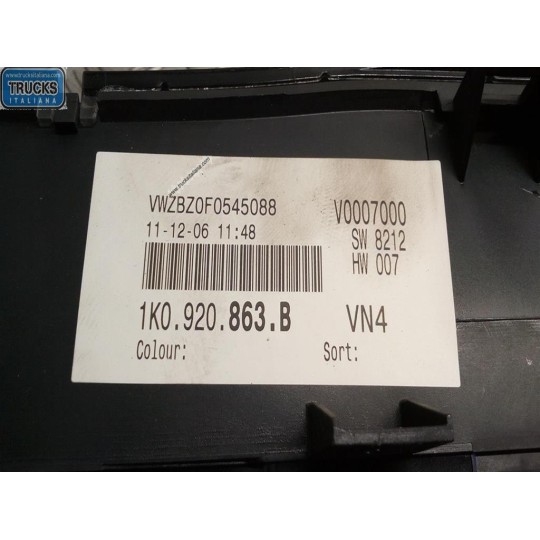 QUADRO STRUMENTI VOLKSWAGEN Golf Plus 2004>2008 usato