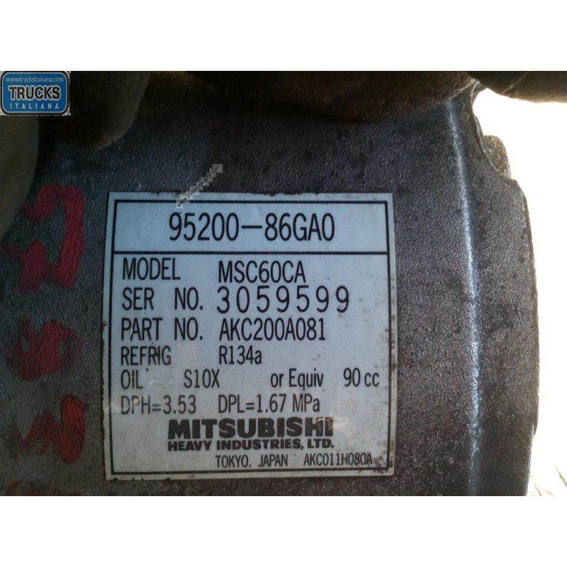 SUZUKI AIR CONDITIONER COMPRESSOR SUZUKI Ignis 2003>2007 used