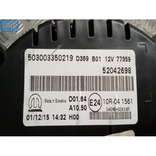 QUADRO STRUMENTI FIAT F.500X (5F) 2014>2019 usato