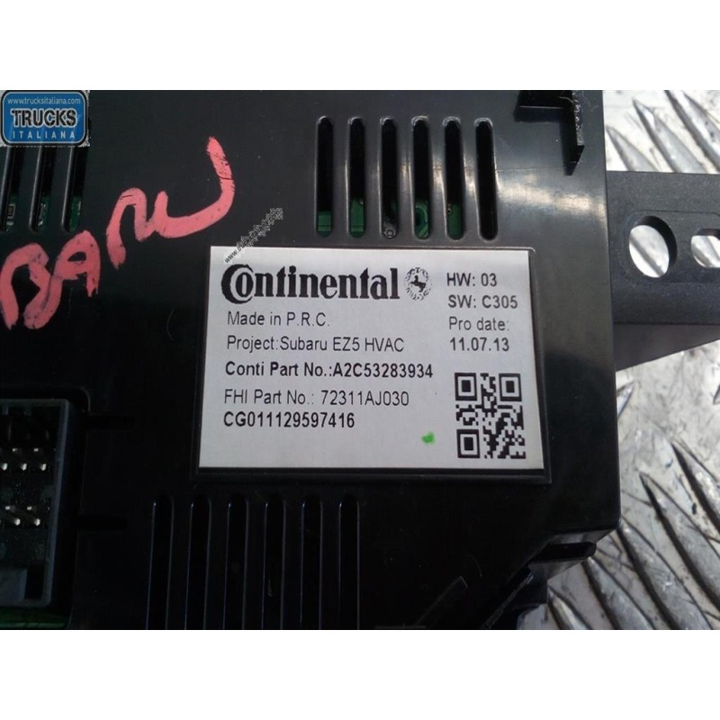 SUBARU AC CONTROL UNIT SUBARU Legacy 2009> used