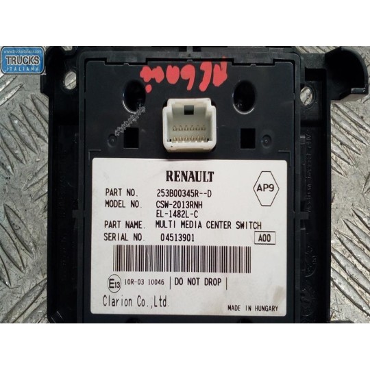 INTERRUTTORI E PULSANTI ABITACOLO RENAULT Megane 2014>2016 usato