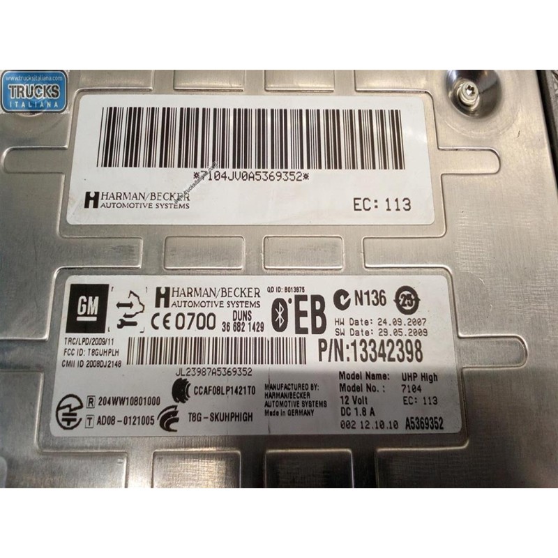 OPEL VARIOUS CONTROL UNITS B  OPEL Insignia 2009>2012 used