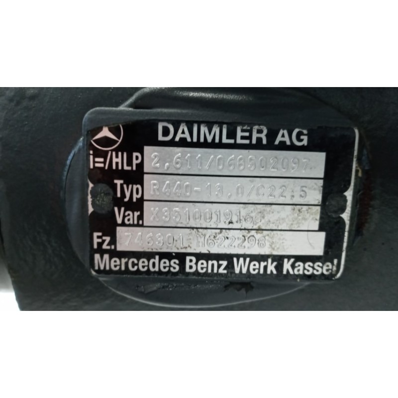 MERCEDES-BENZ truck GRUPPO DIFFERENZIALE POSTERIORE MERCEDES-BENZ truck Actros euro 6 2014>2021 usato