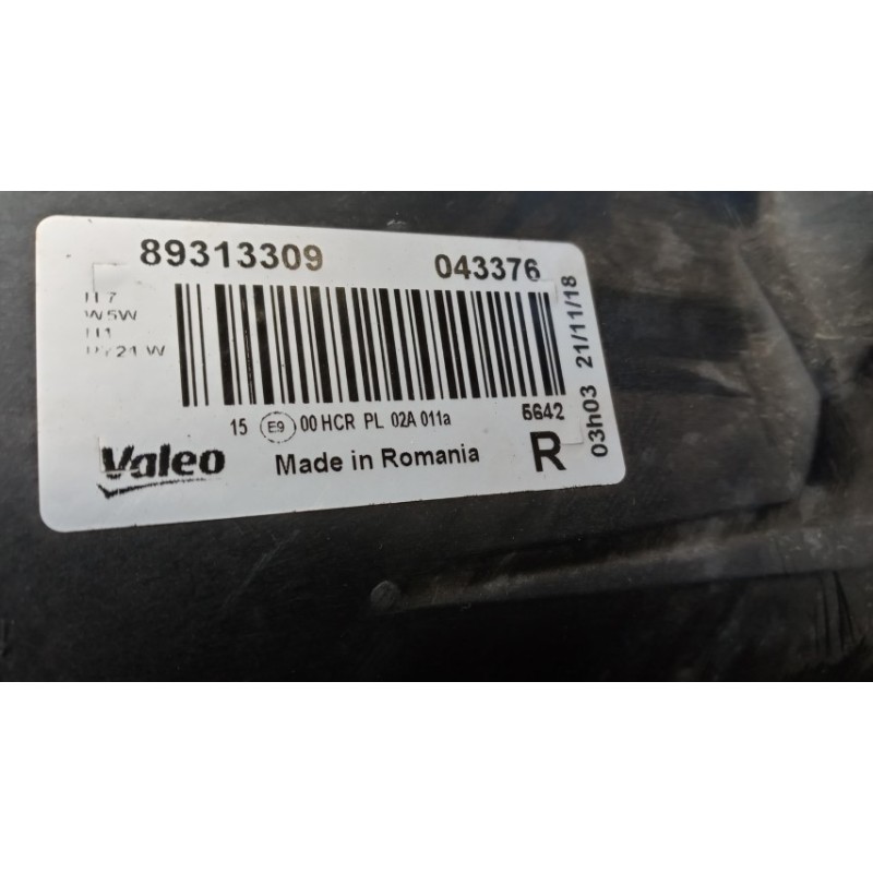 OPEL RIGHT HEADLIGHT OPEL Corsa D 2006>2010 used