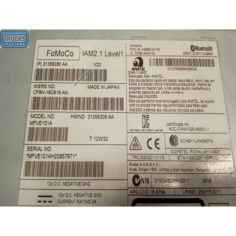 VOLVO AUTORADIO VOLVO V40 2012>2016 usato