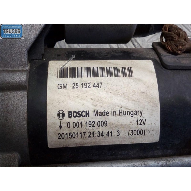 OPEL STARTER MOTOR OPEL Corsa E 2014>2019 used