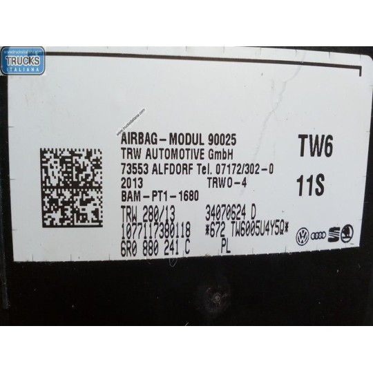 AIR BAG LATERALE SINISTRO VOLKSWAGEN Amarok 2010>2016 usato