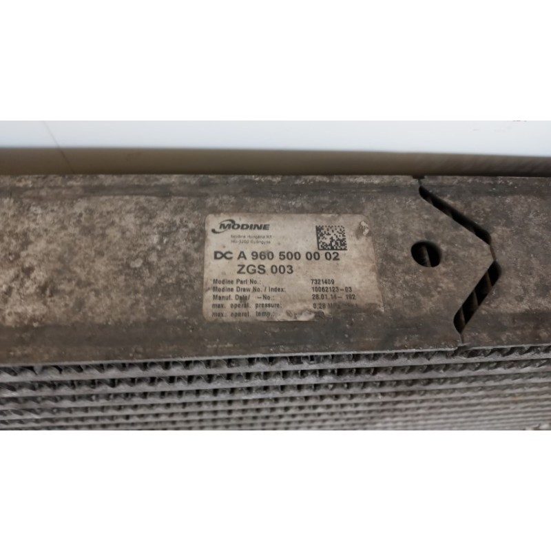 MERCEDES-BENZ truck RADIATORE INTERCOOLERS MERCEDES-BENZ truck Actros euro 6 2014>2021 usato