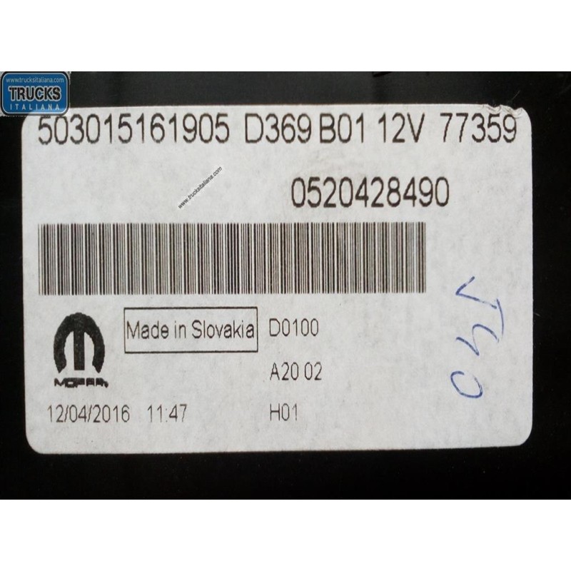 FIAT QUADRO STRUMENTI FIAT Doblo' 2015> usato