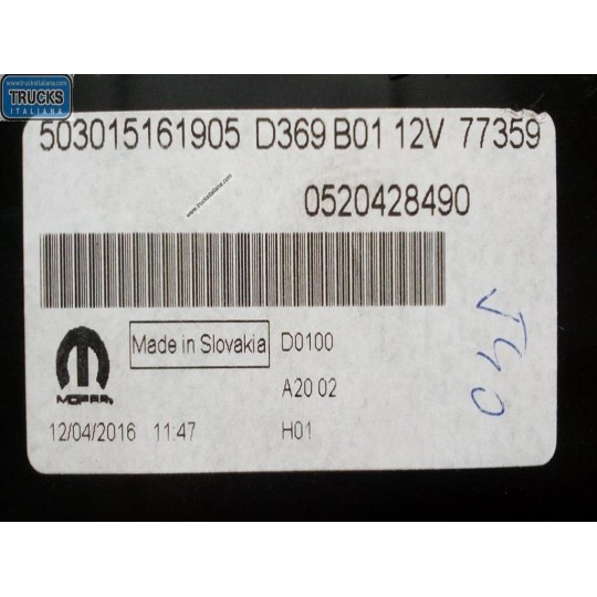 INSTRUMENT PANEL FIAT Doblo' 2015> used