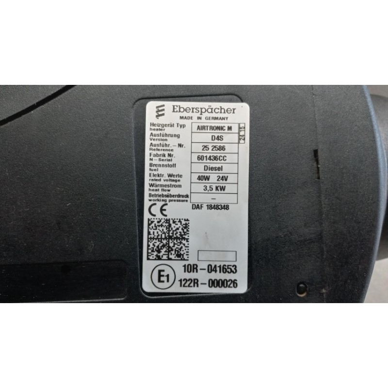 DAF WEBASTO DAF XF106 used