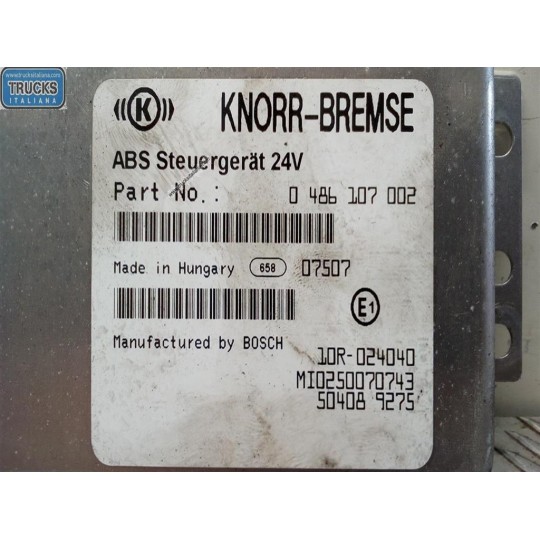 ABS CONTROL UNIT IVECO EUROCARGO 2005>2008 used