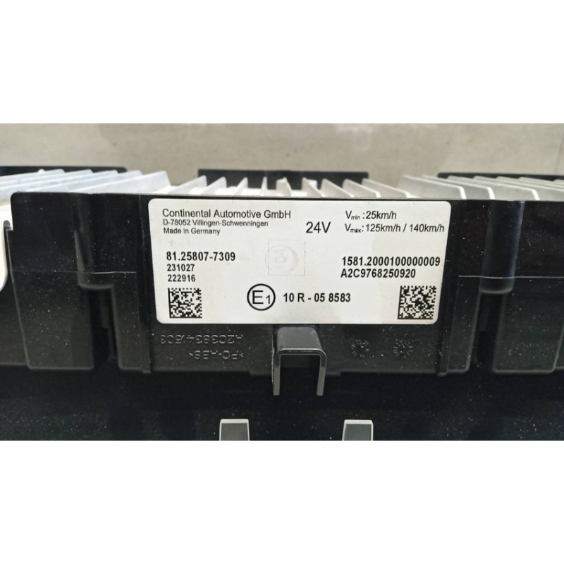 MAN QUADRO STRUMENTI MAN TGX euro 6 usato