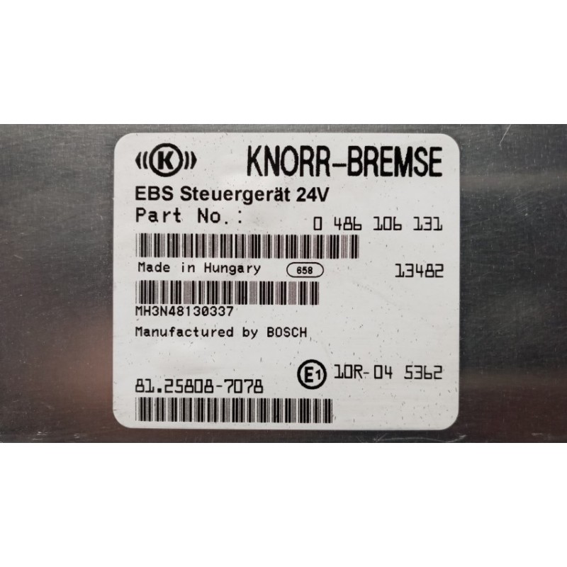 MAN CENTRALINA EBS CONTROLLO FRENATA MAN TGX euro 6 usato