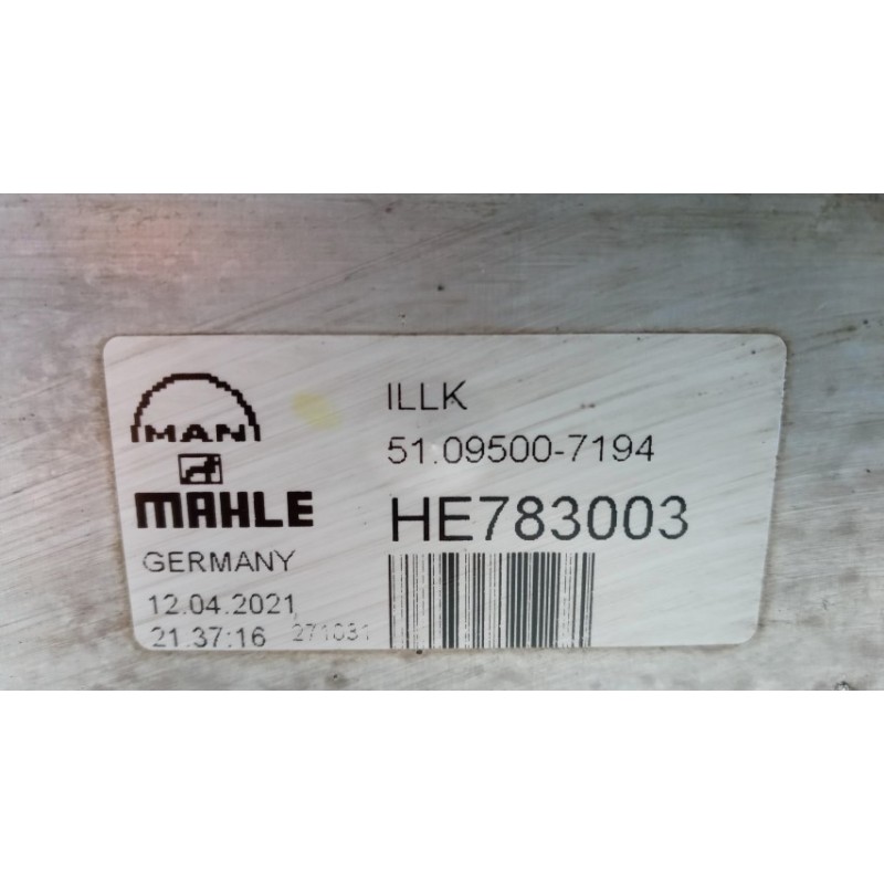 MAN SCAMBIATORE DI CALORE MAN TGX  usato