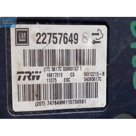 ABS SYSTEM OPEL Insignia 2009>2012 used