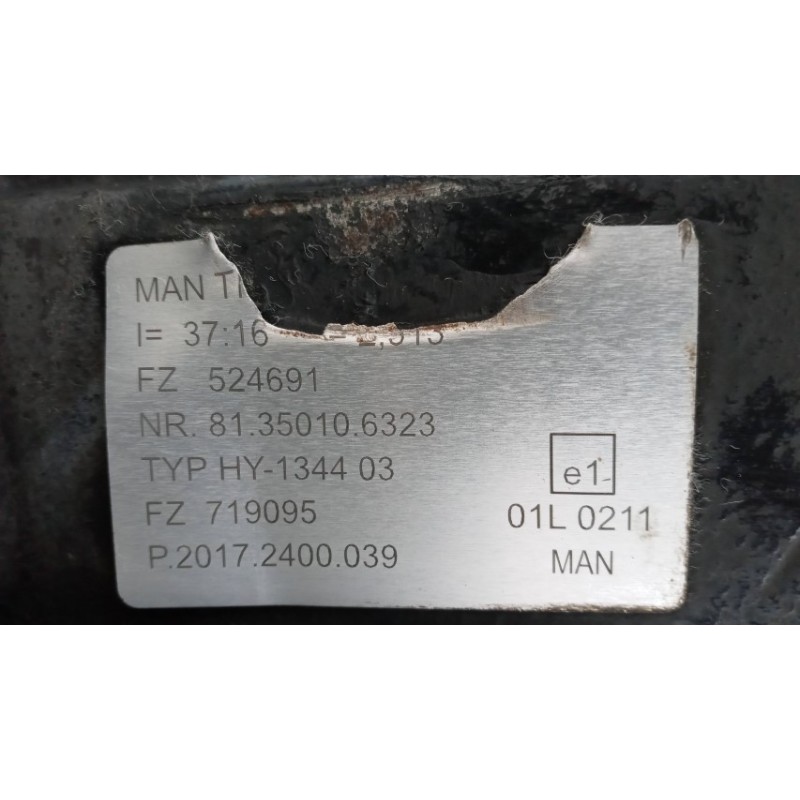 MAN ASSALE POSTERIORE MAN TGX euro 6 usato