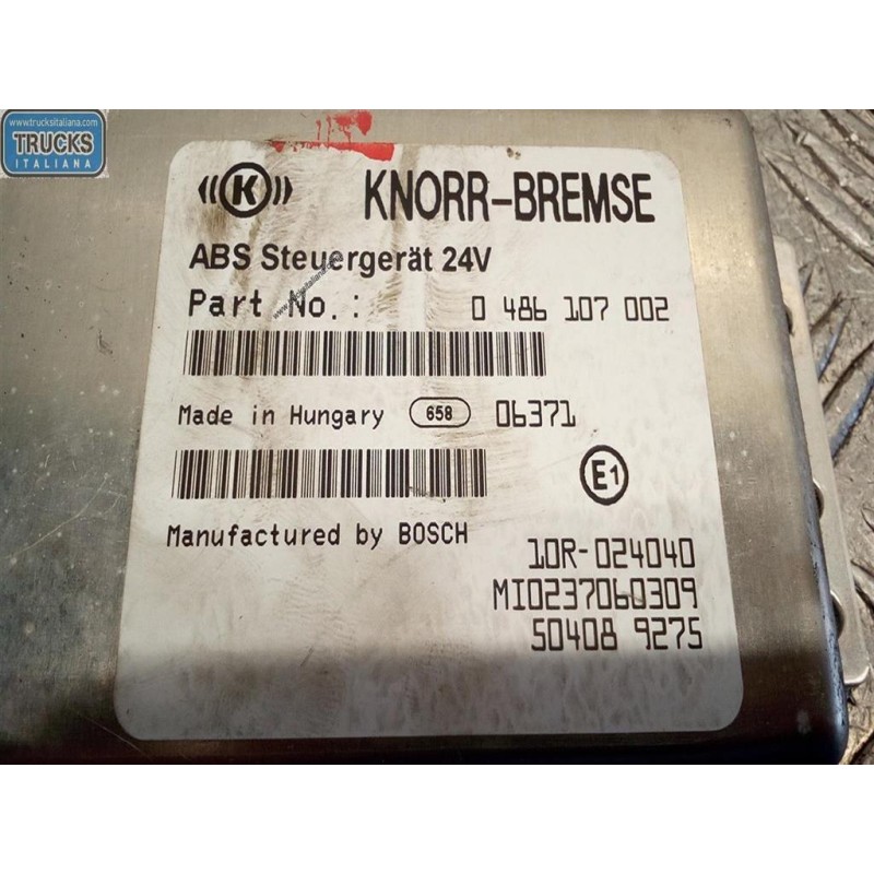 IVECO VARIOUS CONTROL UNIT C IVECO EUROCARGO 2005>2008 used