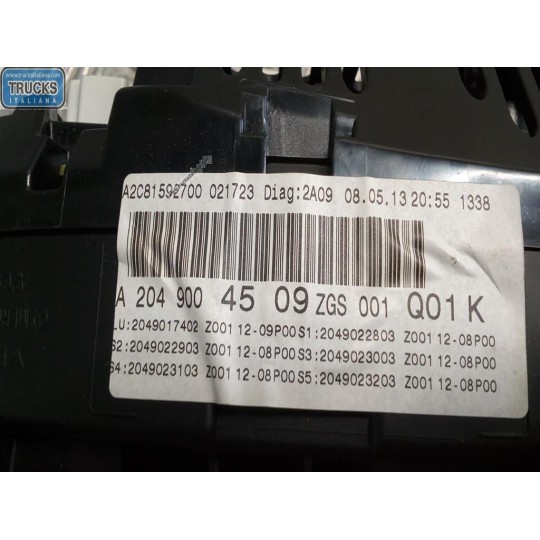 QUADRO STRUMENTI MERCEDES-BENZ Classe C (W204) 2011>2015 usato