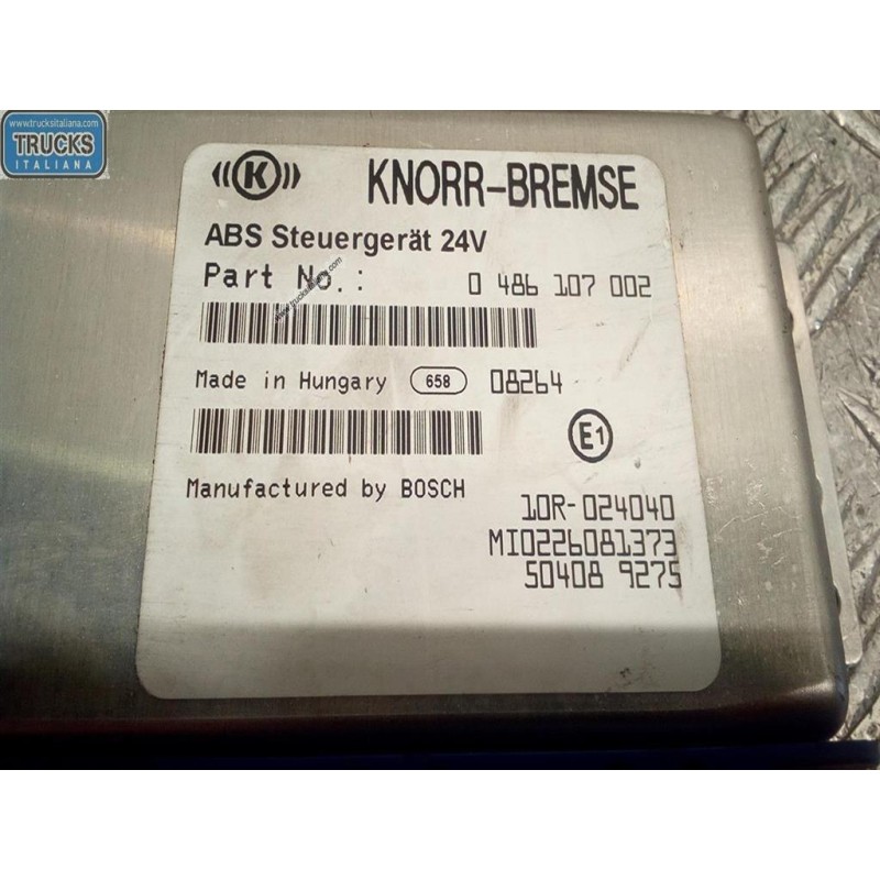 IVECO VARIOUS CONTROL UNITS B  IVECO EUROCARGO 2008>2013 used