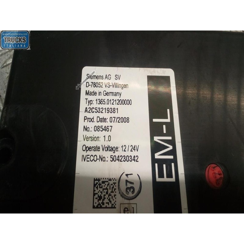 IVECO VARIOUS CONTROL UNITS A  IVECO EUROCARGO 2008>2013 used