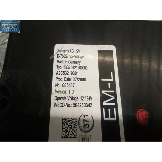 VARIOUS CONTROL UNITS A  IVECO EUROCARGO 2008>2013 used